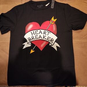 Heart Breaker Black T-Shirt